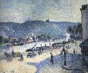Camille Pissarro Rouen A Bend in the River Spain oil painting artist